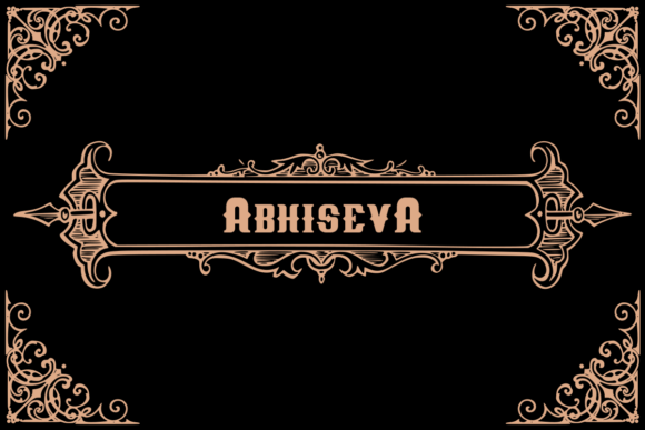 Abhiseva: A Playfully Nostalgic Serif Font for Authentic Vintage Branding
