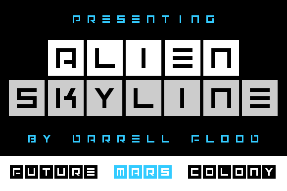 Alien Skyline: A Display Font That Holds Attention in Fast-Scrolling Feeds