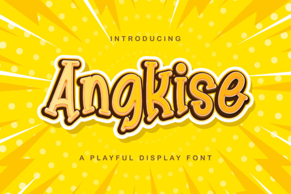 Angkise: A Playful Display Font for Handmade Brands
