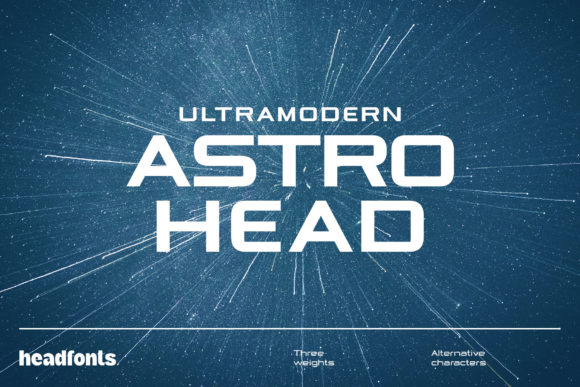 Astrohead: A Clean Display Font That Elevates Your Brand