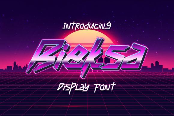 Bieksa: A Techno Display Font That Cuts Through the Feed