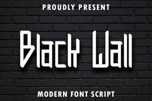 Black Wall: A Friendly Display Font for Handmade Labels & Printables