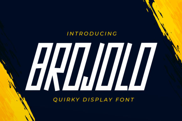 Brojolo: A Daring Display Font for Editorial Moments