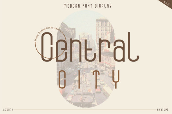Central City: A Modern Display Font for Small Business Branding