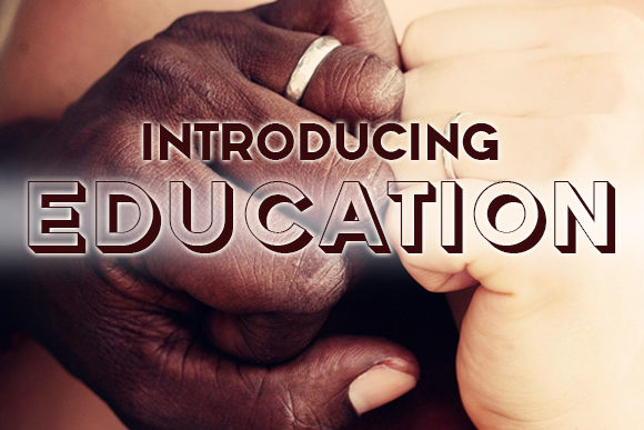 Education Font: A 3D Display Typeface That Delivers Personality
