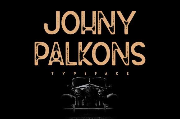 Johny Palkons: A Vintage Display Font for Digital Branding