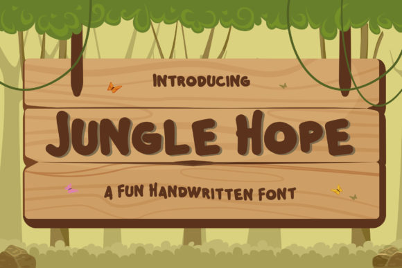 Jungle Hope: A Whimsical Display Font for Editorial Charm