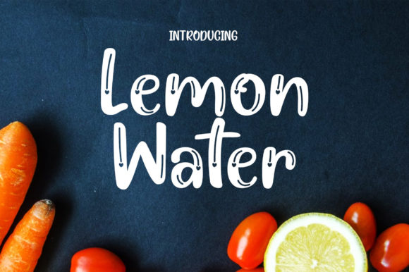 Lemon Water: A Playful Display Font for Digital Branding