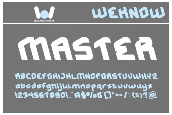 Master: A Bold Techno Display Font for Makers