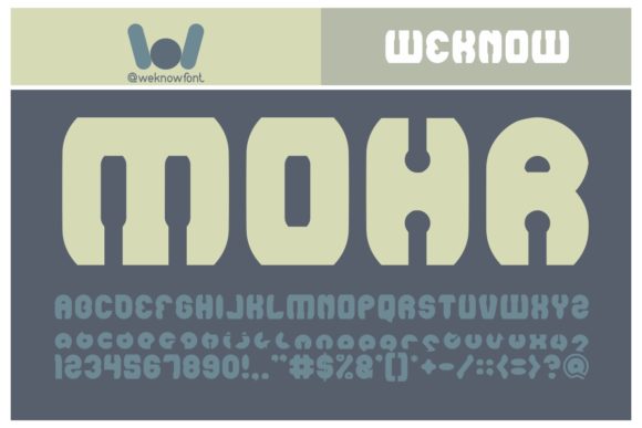 Mohr Display Font for Handmade Labels & Printables