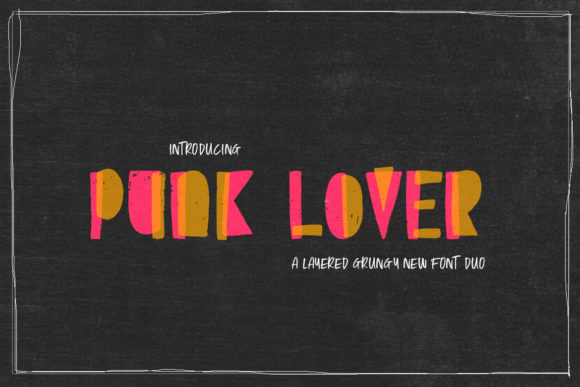 Punk Lover: A Bold Display Font for Handmade Creators