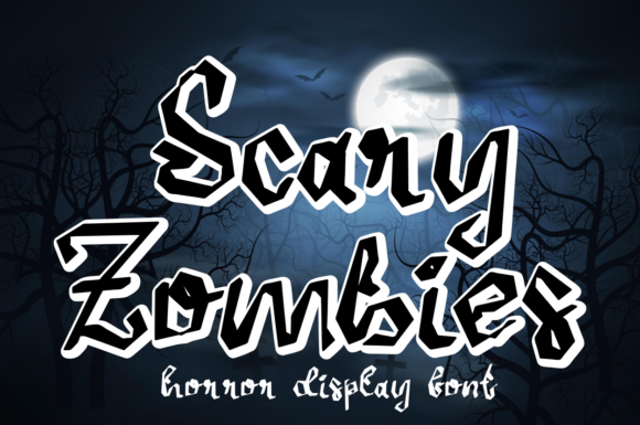 Scary Zombies: A Spooky Display Font for Editorial Impact