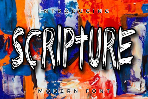 Scripture: A Playful Display Font for Crafted Brand Identities