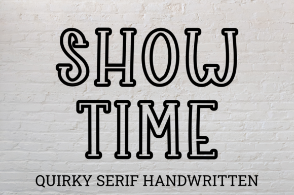 Show Time: A Display Font That Commands Attention