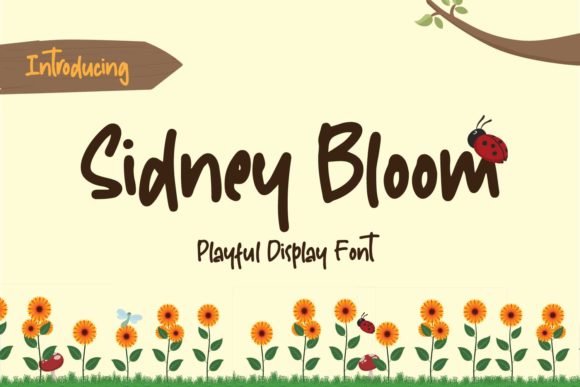 Sidney Bloom: A Cheerful Display Font for Small Business Branding