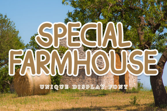 Special Farmhouse: A Friendly Display Font for Web Designers
