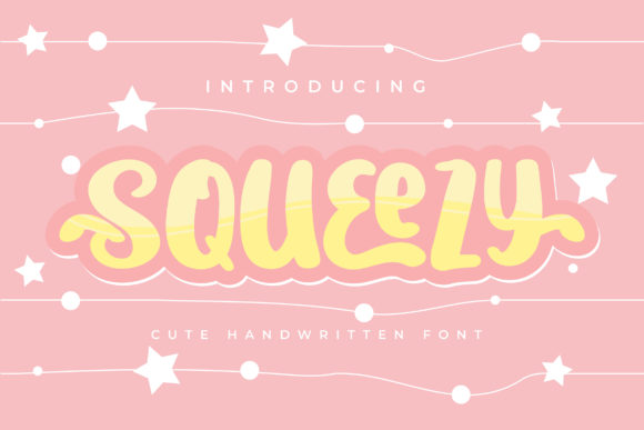 Squeezy: A Playful Display Font for Editorial Charm