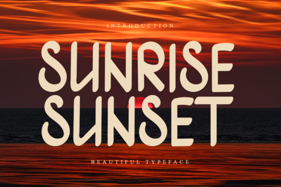 Sunrise Sunset Font: Clean, Modern Display Type for Small Business Branding