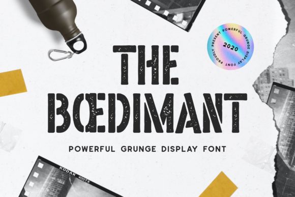 The Boedimant: A Vintage Display Font That Commands Attention