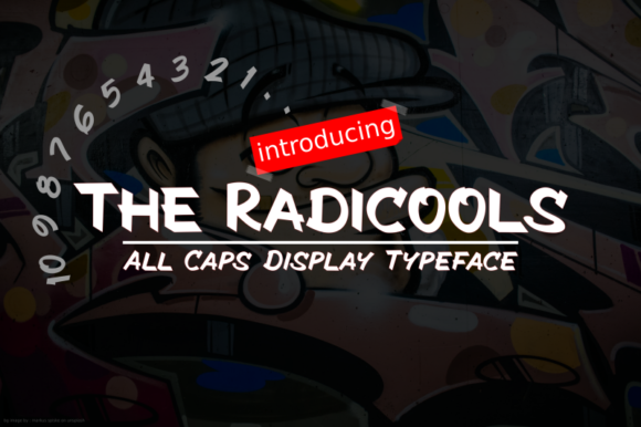 The Radicools: A Bold, All-Caps Display Font for Real Branding Work