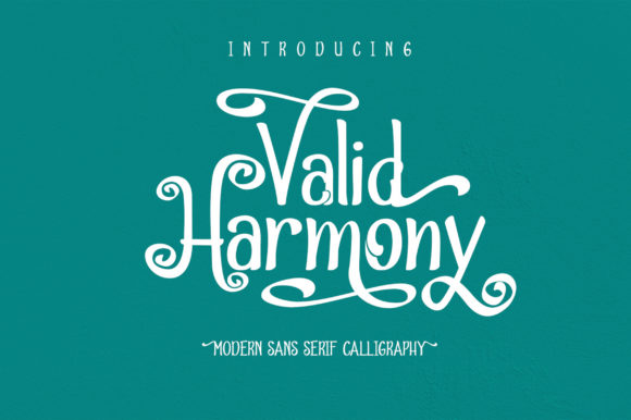 Valid Harmony: A Display Font That Elevates Real Small Business Branding